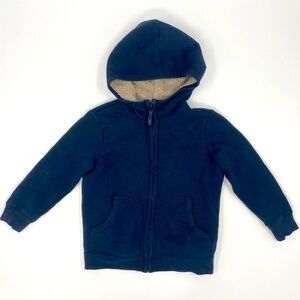 Dark Blue Uniqlo Kids Fleece Lined Jacket - Size 3-4T